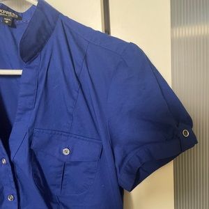 Express short sleeve button up